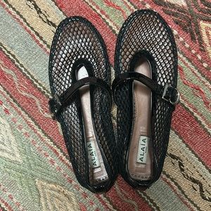 MUST HAVE sold out Alaia mesh ballerina flats!!